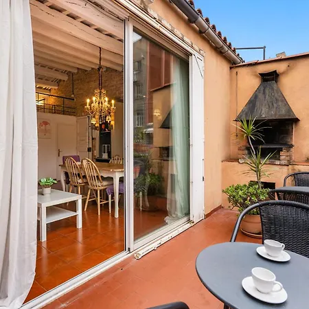Gracia Loft Terrace Bbq Ac & Fiber Wi-fi Apartmán Barcelona